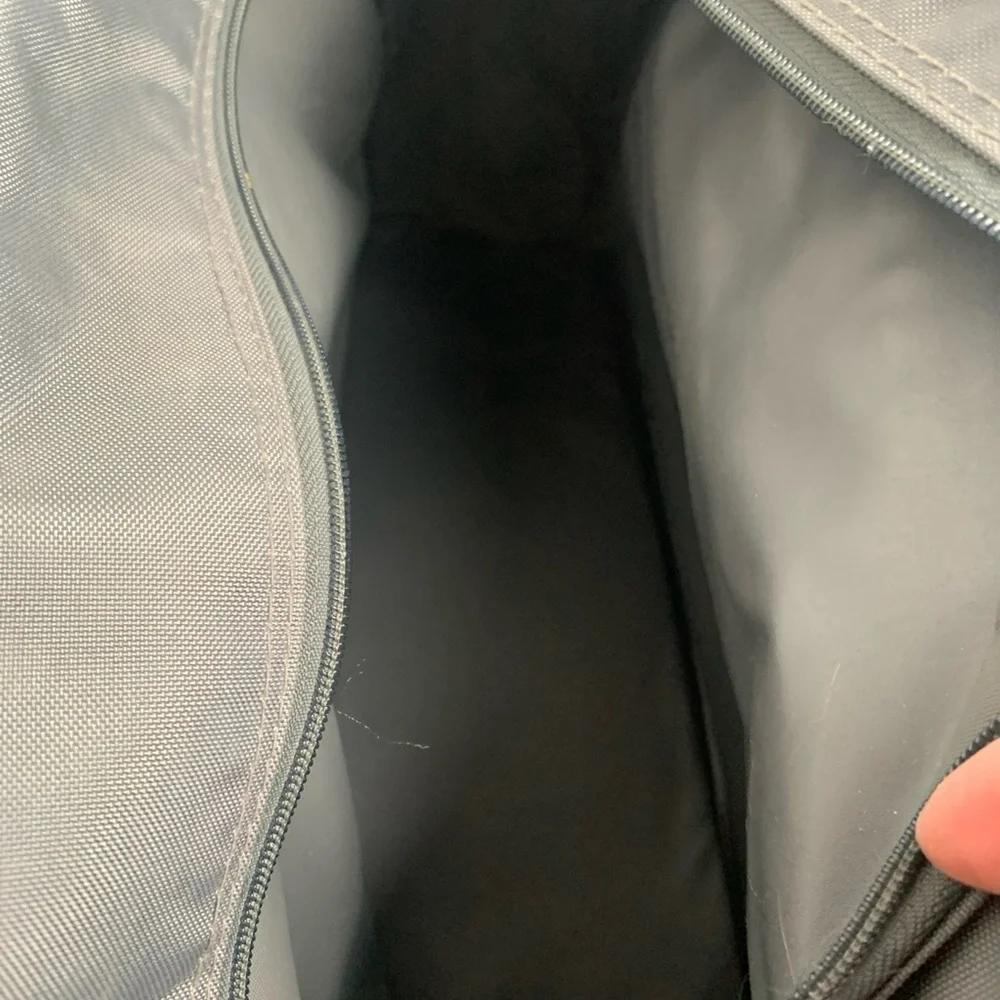 Gray and Black Men's‎ Bag